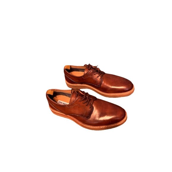 Men’s Steve Madden Voyagee Brown Leather Upper Shoes Size 7.5D 247 Cognac Lea - Picture 3 of 8